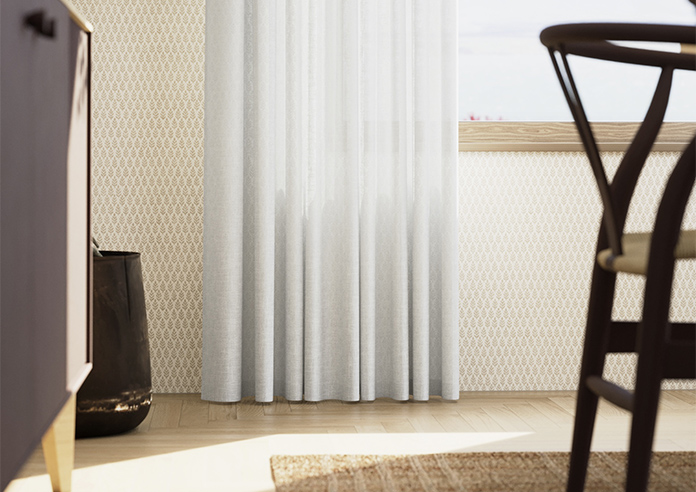 Kalahari Voile, Pure White - Made to Measure Curtains - Image 5